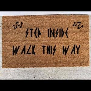 Def Leppard inspired door mat